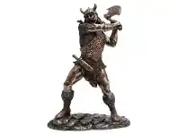 Veronese Cold Cast Bronze Coated Figurine, Viking Marauder