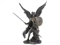 Veronese Cold Cast Bronze Coated Angel Figurine, Raphael