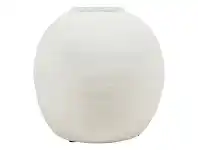 LivingStyles Nexos Ceramic Pot Vase, Medium, White offer