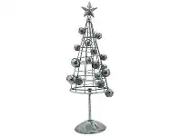 LivingStyles Silvery Star Iron Bell Bauble Christmas Tree Decor offer