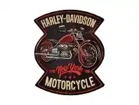 Retro Tin Wall Plaque, Harley Davidson Motorcycle