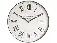 LivingStyles Bora Metal Round Wall Clock, 60cm, Mirage Grey offer