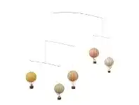 Flying The Skies Balloon Mobile Decor, Pastel Rainbow