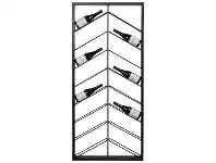 LivingStyles Chevron Commercial Grade Metal Wine Rack offer