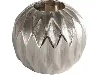 LivingStyles Kinto Diamond Ball Tealight Holder, Medium, Silver offer