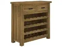 LivingStyles Hansen Pine Timber Wine Rack offer