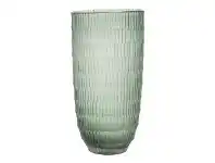 LivingStyles Sorrell Glass Vase, Small, Sage offer