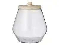 LivingStyles Sherwood Glass Jar with Wooden Lid offer