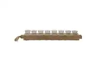 LivingStyles Jali Mango Wood Tealight Holder, Large offer