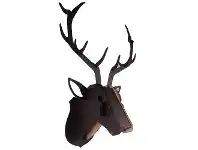 LivingStyles Safari DIY 3D Puzzle Wall Decor, Deer, Small, Black offer