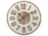 LivingStyles Marcel Wooden Round Wall Clock, 70cm offer