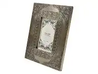 LivingStyles Agra Brass Clad Photo Frame, 4x6", Antique Silver offer
