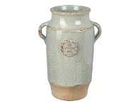 LivingStyles Casey Terracotta Vase, Pale Green offer