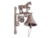LivingStyles Cast Iron Prancing Horse Wall Mount Door Bell offer