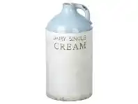 LivingStyles Dairy Single Cream Earthenware Vase offer