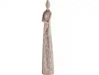 LivingStyles Margis Carved Mango Wood Tribal Lady Sculpture, No.2 offer