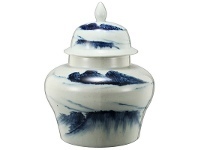 LivingStyles Windswept Ceramic Squat Ginger Jar offer
