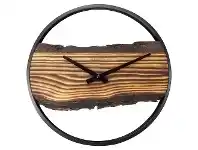 LivingStyles NeXtime Forest Metal & Wood Round Wall Clock, 30cm offer