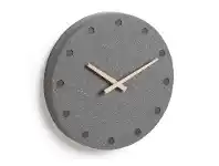 LivingStyles Carlise Cement Round Wall Clock, 28cm offer