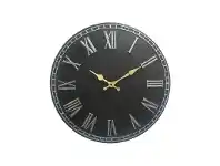LivingStyles Thompson Metal Round Wall Clock, 40cm offer
