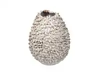 LivingStyles Iqra Ceramic Vase, Small, White offer