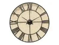 LivingStyles Tropea Metal Frame Round Wall Clock, 70cm offer