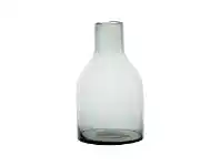 LivingStyles Idah Glass Vase, Smoke Green offer