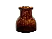 LivingStyles Amira Glass Vase, Amber offer