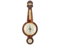 LivingStyles Cobb & Co. Banjo Barometer, Gloss Walnut offer
