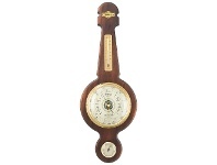 LivingStyles Cobb & Co. Banjo Barometer, Satin Walnut offer