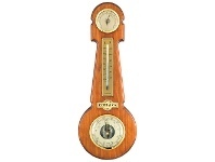 LivingStyles Cobb & Co. Weather Station, Small, Satin Oak offer