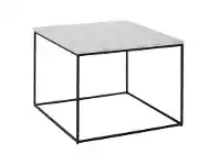 LivingStyles Lucio Marble Top Square Coffee Table, 60cm offer