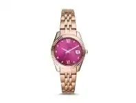 Bevilles Jewellery Fossil Scarlette Mini Rose Gold-Tone Analogue Watch offer