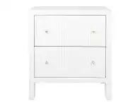 LivingStyles Ariana Bedside Table, Large, White offer