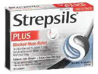 Strepsils Plus Menthol and Eucalptus Lozenges 36 Pack