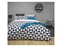 LivingStyles Ardor Blaine Cotton Percale Quilt Cover Set, King offer