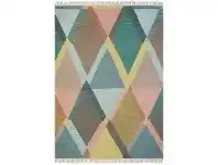 Brink and Campman Kashba Jewel Hand Woven Wool Rug, 280x200cm, Pastel