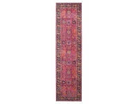 LivingStyles Eternal Whisper Corners Turkish Made Oriental Runner Rug, 80x300cm, Pink offer