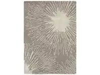 LivingStyles Harlequin Shore Hand Tufted Designer Wool Rug, 280x200cm, Stone offer