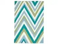 LivingStyles Narris Chevron Hand Tufted Rug in Green Tone - 225x155cm offer
