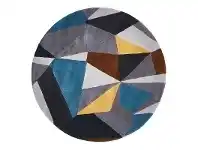 Matrix Safari Hand Tufted Wool Round Rug, 150cm