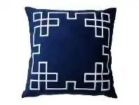 LivingStyles Palm Springs Velvet Scatter Cushion Cover, Navy offer