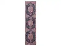 Eternal Whisper Blink Turkish Made Oriental Runner Rug, 80x300cm, Navy