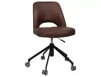 LivingStyles Albury Commercial Grade Eastwood Fabric Gas Lift Office Chair, Bison / Black offer