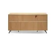 Milando 2 Door 2 Drawer Filing Credenza, 160cm, Natural