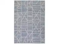 LivingStyles Courtyard Copenhagen Modern Rug, 330x240cm, Blue / Ivory offer