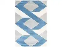 LivingStyles Yalda Reis Modern Rug, 230x160cm, Ivory / Blue offer
