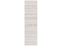 LivingStyles Oasis Selma Tribal Runner Rug, 80x400cm, White offer
