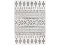 LivingStyles Mirage Adani Modern Tribal Rug, 300x400cm, Grey offer