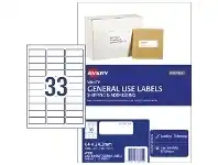 Officeworks Avery 33UP General Use Labels White 100 Sheet offer